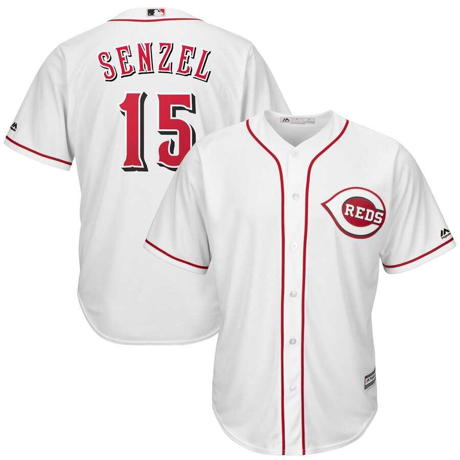 Reds 15 Nick Senzel White Cool Base Jersey Dzhi,We sell and wholesale Reds 15 Nick Senzel White Cool Base Jersey Dzhi on line form chian!